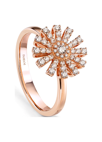 Купить Кольцо Damiani Margherita Розовое золото – премиальные кольца ZhannaKanGroup