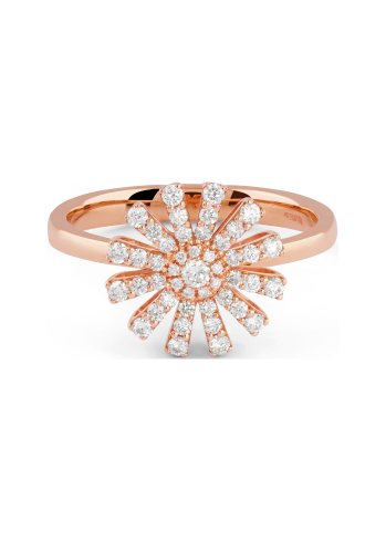 Купить Кольцо Damiani Margherita Розовое золото – премиальные кольца ZhannaKanGroup