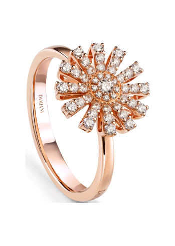 Купить Кольцо Damiani Margherita Розовое золото – премиальные кольца ZhannaKanGroup