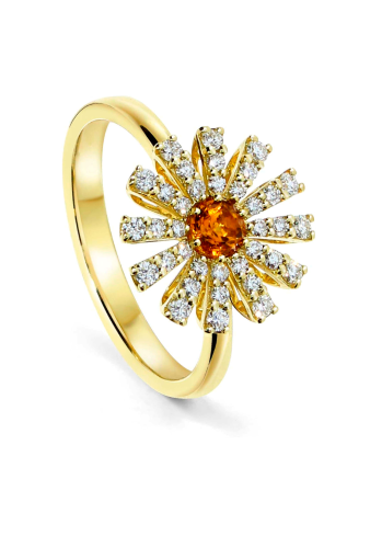 Купить Кольцо Damiani Margherita Желтое золото – премиальные кольца ZhannaKanGroup