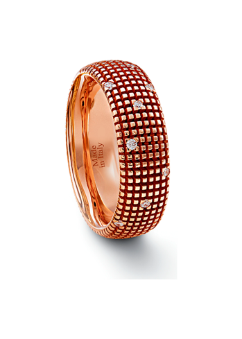 Купить Кольцо Damiani Metropolitan Розовое золото – премиальные кольца ZhannaKanGroup