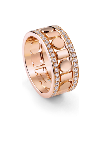 Купить Кольцо Damiani Belle Epoque Reel Розовое золото – премиальные кольца ZhannaKanGroup