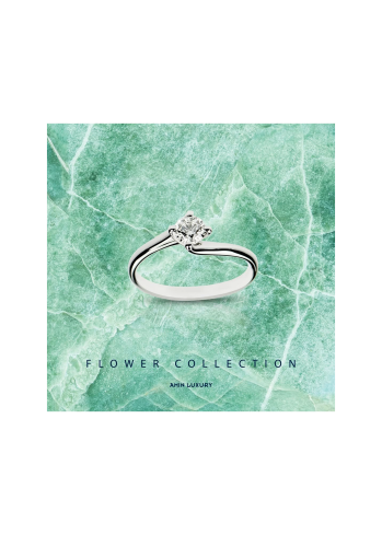 Купить Кольцо AMIN Soliter Белое золото – премиальные кольца ZhannaKanGroup