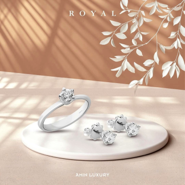 Buy Ring AMIN Soliter White Gold – premium rings by ZhannaKanGroup