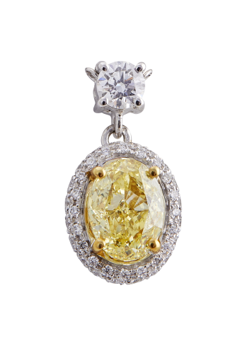Купить Колье Damiani Minou full pavè Белое золото – премиальные колье ZhannaKanGroup