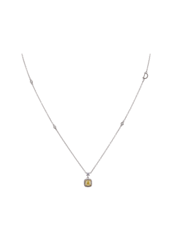 Купить Колье Damiani Minou full pavè Белое золото – премиальные колье ZhannaKanGroup