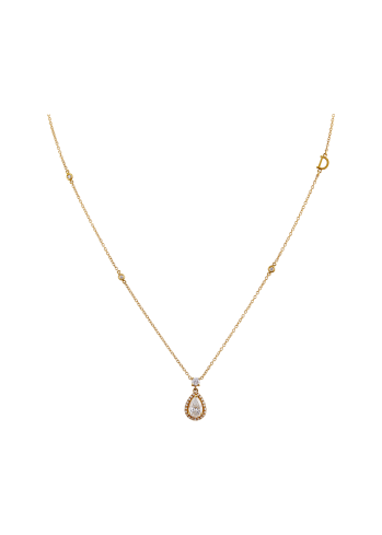Купить Колье Damiani Minou full pavè Желтое золото – премиальные ZhannaKanGroup