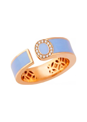 Купить Кольцо RF Enamel Розовое золото – премиальные кольца ZhannaKanGroup