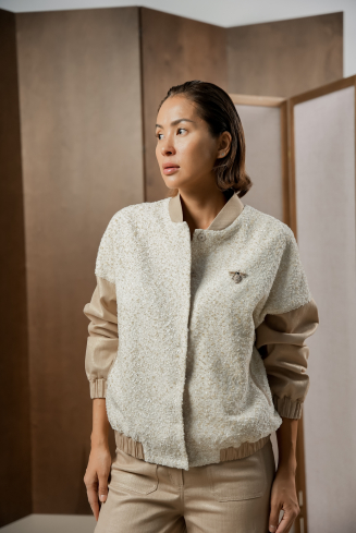 Купить Бомбер Zardozi Autumn-Winter Шерсть – премиальные верхняя одежда ZhannaKanGroup