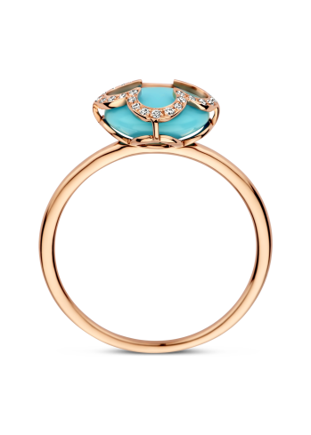 Buy Ring Tirisi Seoul Flower Rose Gold – premium rings by ZhannaKanGroup