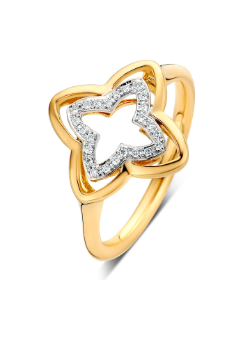 Купить Кольцо Tirisi Seoul Flower Желтое золото – премиальные кольца ZhannaKanGroup