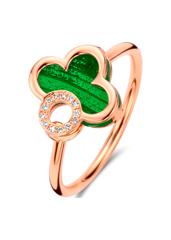 Купить Кольцо Tirisi Seoul Flower Розовое золото – премиальные кольца ZhannaKanGroup