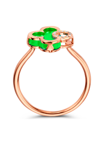 Купить Кольцо Tirisi Seoul Flower Розовое золото – премиальные кольца ZhannaKanGroup