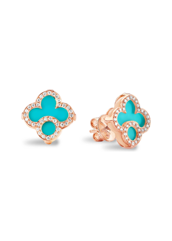 Купить Серьги Tirisi Seoul Flower Розовое золото – премиальные ZhannaKanGroup