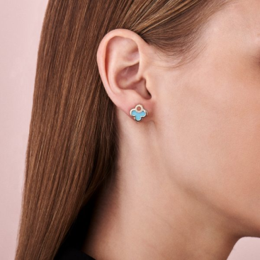 Купить Серьги Tirisi Seoul Flower Розовое золото – премиальные ZhannaKanGroup