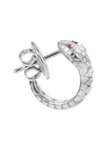 Купить Серьги Crivelli Snake Белое золото – премиальные ZhannaKanGroup