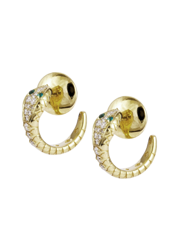 Купить Серьги Crivelli Snake Желтое золото – премиальные ZhannaKanGroup