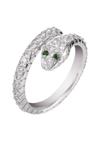 Купить Кольцо Crivelli Snake Белое золото – премиальные кольца ZhannaKanGroup