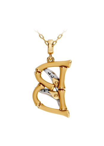 Buy Necklace CarreraYCarrera Bamboo White/Yellow Gold – premium necklaces by ZhannaKanGroup