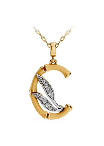 Купить Колье CarreraYCarrera Bambu Белое/желтое золото – премиальные ZhannaKanGroup