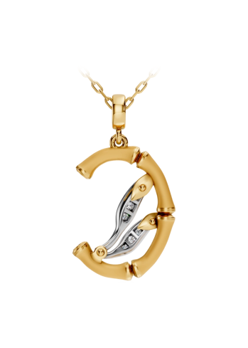 Buy Necklace CarreraYCarrera Bamboo White/Yellow Gold – premium necklaces by ZhannaKanGroup