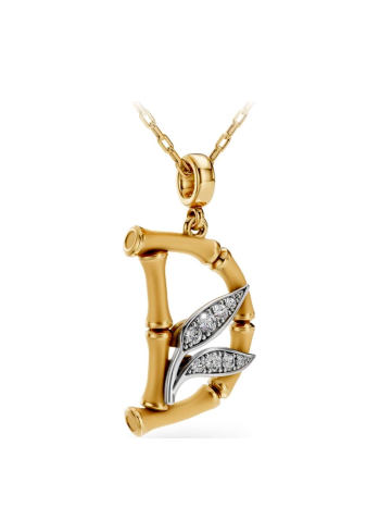 Buy Necklace CarreraYCarrera Bamboo White/Yellow Gold – premium necklaces by ZhannaKanGroup