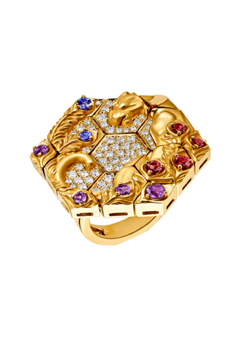 Купить Кольцо CarreraYCarrera Jardin de los placeres Желтое золото – премиальные кольца ZhannaKanGroup