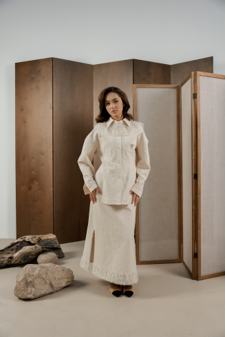 Купить Юбка Zardozi Denim Хлопок – премиальные юбки ZhannaKanGroup