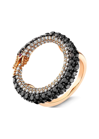 Купить Кольцо Bee Goddess Eve Розовое золото – премиальные кольца ZhannaKanGroup