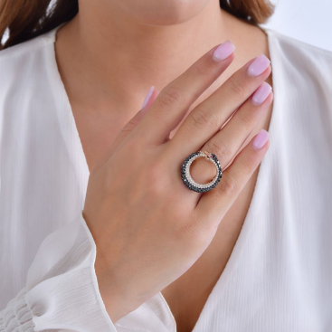 Купить Кольцо Bee Goddess Eve Розовое золото – премиальные кольца ZhannaKanGroup