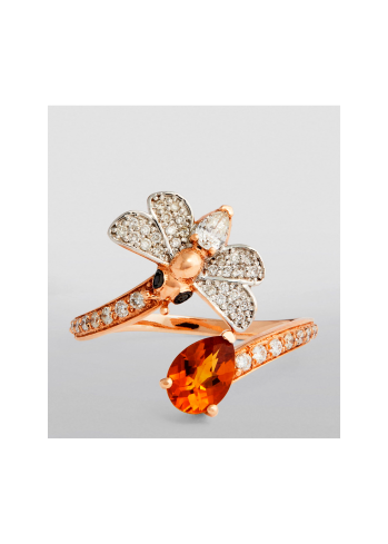 Купить Кольцо Bee Goddess Розовое золото – премиальные кольца ZhannaKanGroup