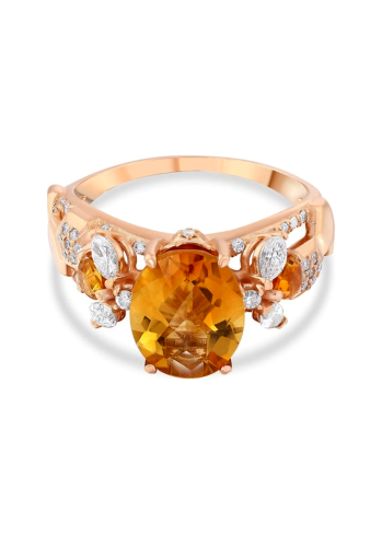 Купить Кольцо BeeGoddess Bee Розовое золото – премиальные кольца ZhannaKanGroup