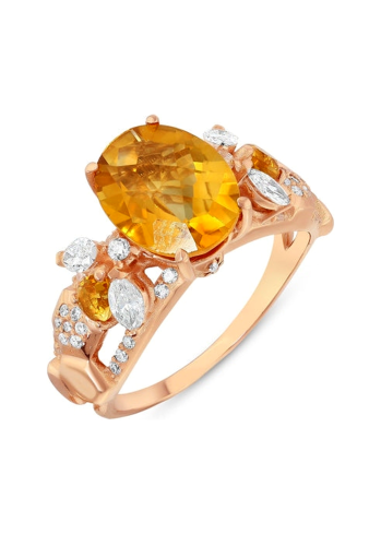 Купить Кольцо BeeGoddess Bee Розовое золото – премиальные кольца ZhannaKanGroup