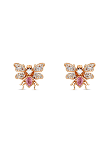 Купить Серьги Bee Goddess Розовое золото – премиальные ZhannaKanGroup