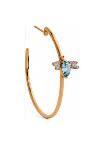 Купить Моно серьга Bee Goddess Розовое золото – премиальные серьги ZhannaKanGroup