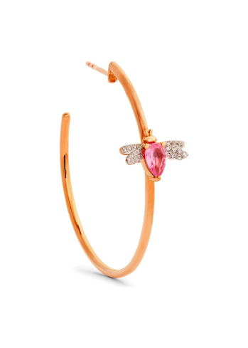 Купить Моно серьга Bee Goddess Розовое золото – премиальные серьги ZhannaKanGroup