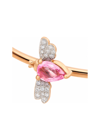 Buy Mono earring Bee Goddess Rose Gold – premium earrings by ZhannaKanGroup