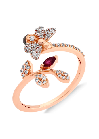 Купить Кольцо BeeGoddess Bee Розовое золото – премиальные кольца ZhannaKanGroup