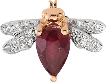 Купить Моно серьга Bee Goddess Розовое золото – премиальные серьги ZhannaKanGroup