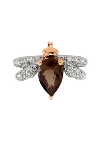 Купить Моно серьга Bee Goddess Розовое золото – премиальные серьги ZhannaKanGroup