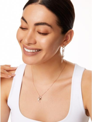 Купить Серьги Bee Goddess Honeycomb Розовое золото – премиальные ZhannaKanGroup