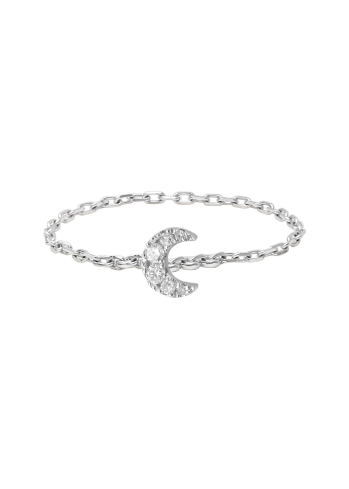 Купить Кольцо Djula Magic touch Белое золото – премиальные кольца ZhannaKanGroup