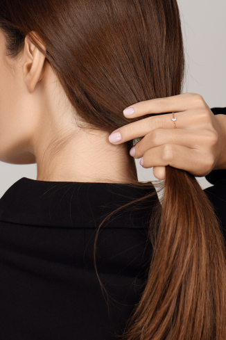 Купить Кольцо Djula Magic touch Белое золото – премиальные кольца ZhannaKanGroup