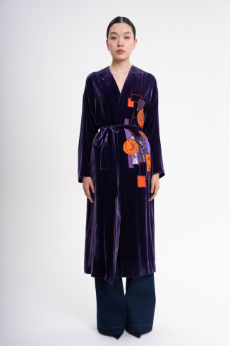 Купить Халат Zardozi Suzani – премиальные верхняя одежда ZhannaKanGroup