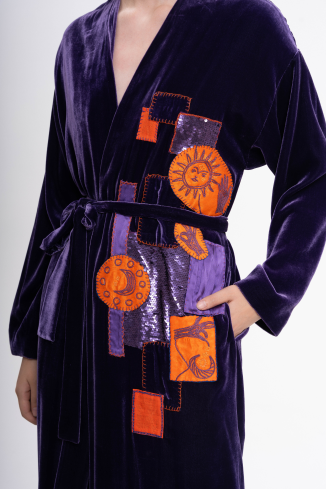 Купить Халат Zardozi Suzani – премиальные верхняя одежда ZhannaKanGroup