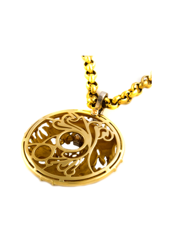 Купить Колье CarreraYCarrera Circulos de Fuego Желтое золото – премиальные ZhannaKanGroup