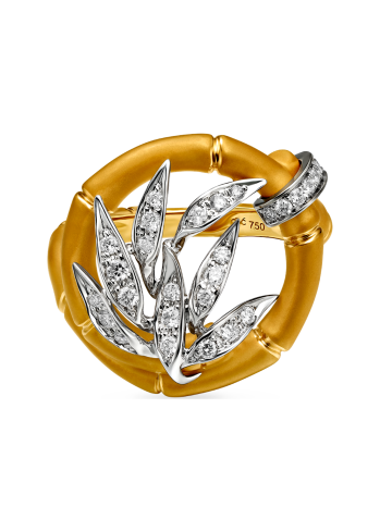 Купить Кольцо CarreraYCarrera Bambu Желтое золото – премиальные кольца ZhannaKanGroup