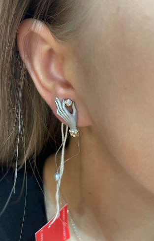 Купить Серьги CarreraYCarrera Bonadea Белое золото – премиальные ZhannaKanGroup