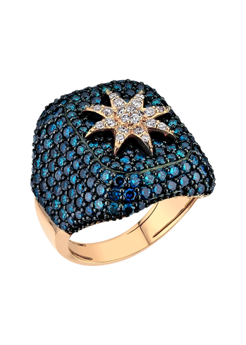 Купить Кольцо BeeGoddess Venus Star Розовое золото – премиальные кольца ZhannaKanGroup