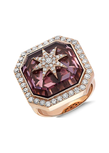 Купить Кольцо BeeGoddess Venus Star Розовое золото – премиальные кольца ZhannaKanGroup